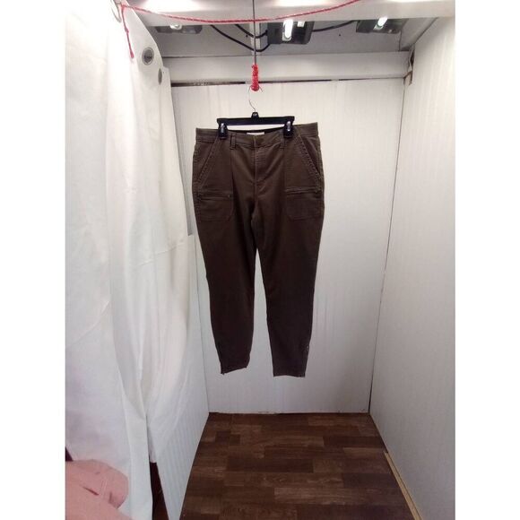 Knox Rose dark brown, mid rise, stretch cargo, pants, jeggings .Size 12 - Picture 3 of 10